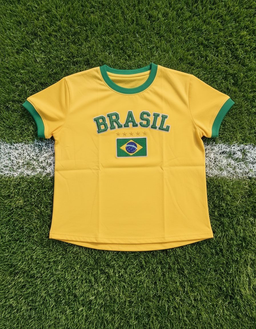 Brazil Ringer Baby Tee