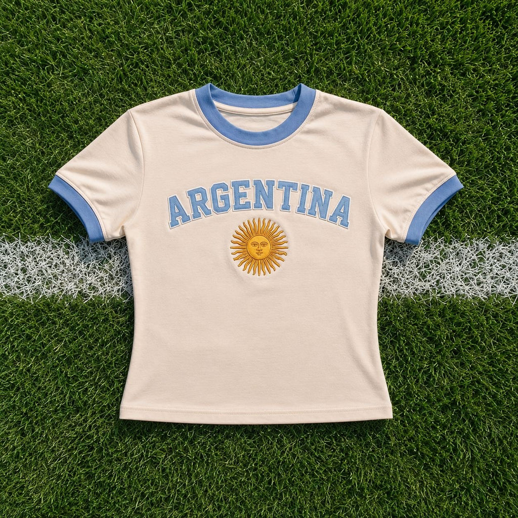 Argentina Ringer Baby Tee