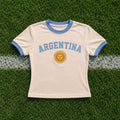 Argentina Ringer Baby Tee