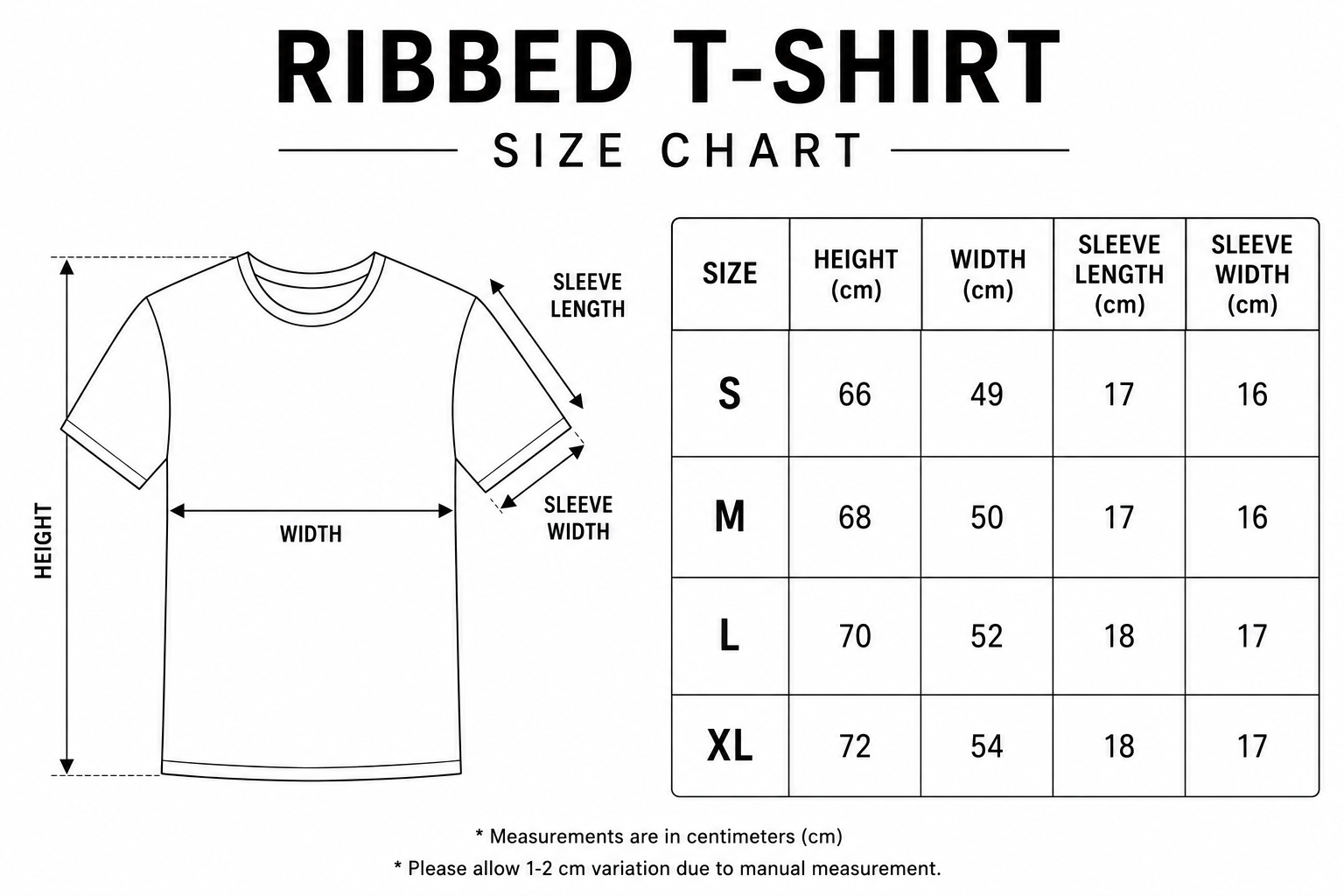 Ribbed Tight T-Shirt