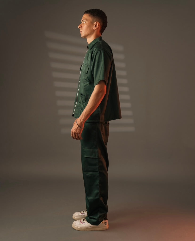 Urban Breeze Overshirt - Dark Green