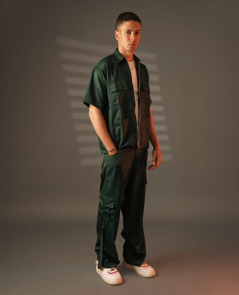 Urban Breeze Overshirt - Dark Green