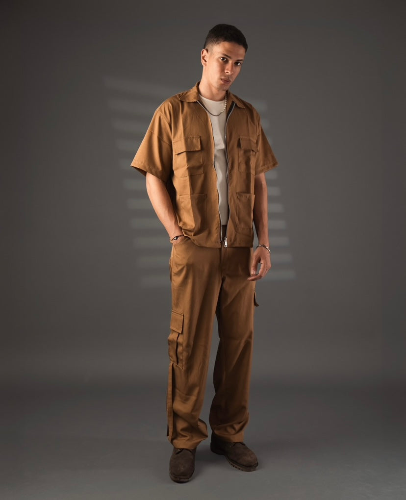 Urban Breeze Overshirt - Brown